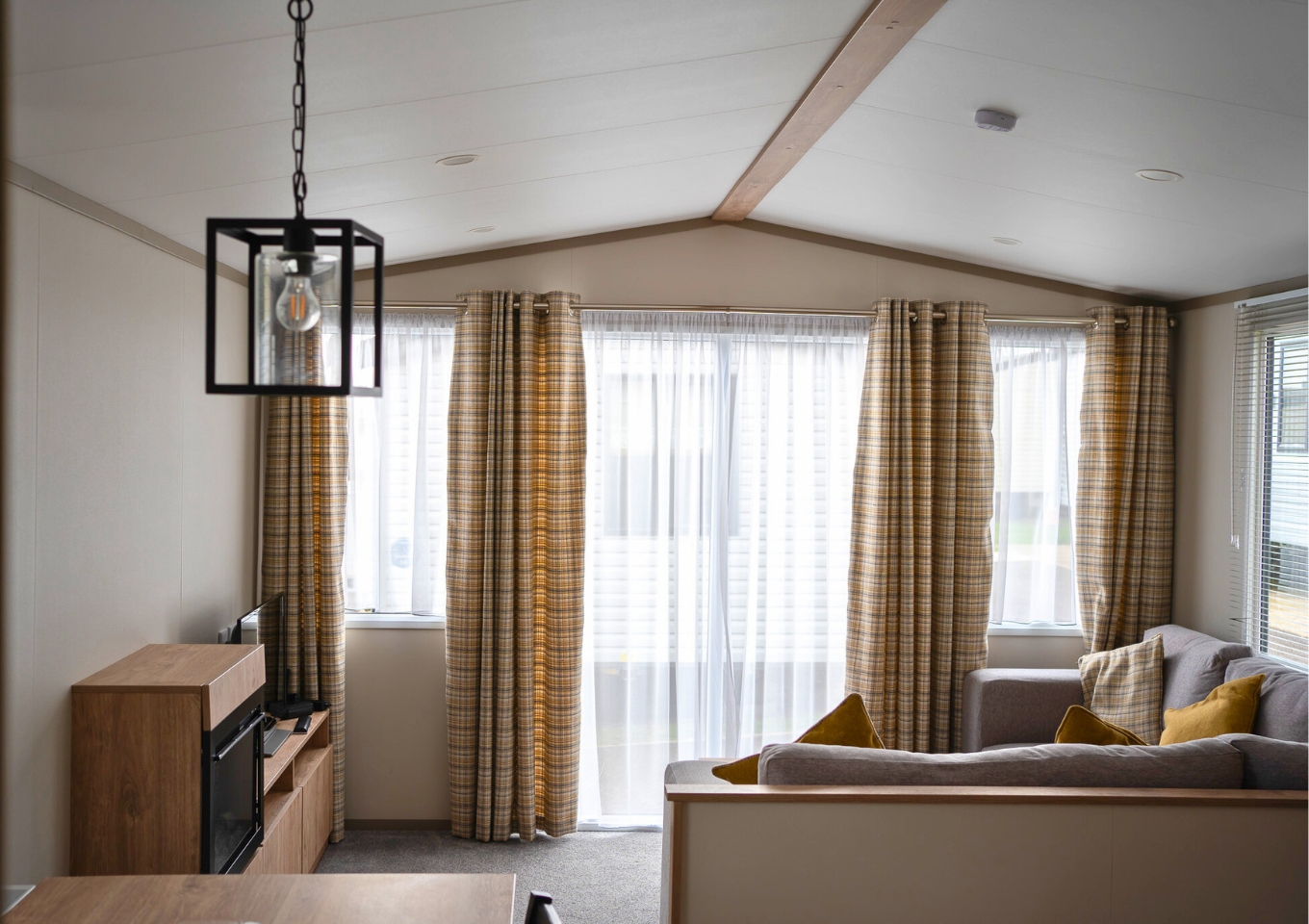 Internal of a caravan lounge