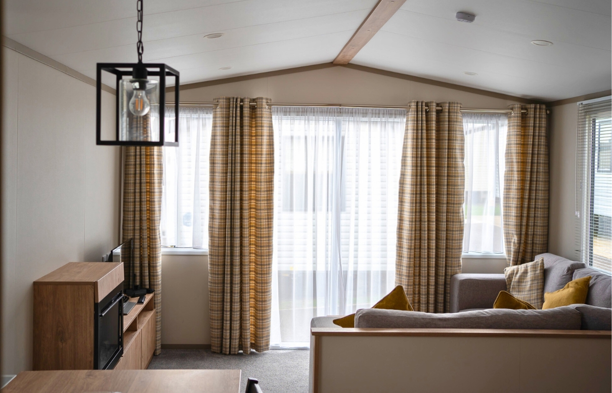 Internal of a caravan lounge