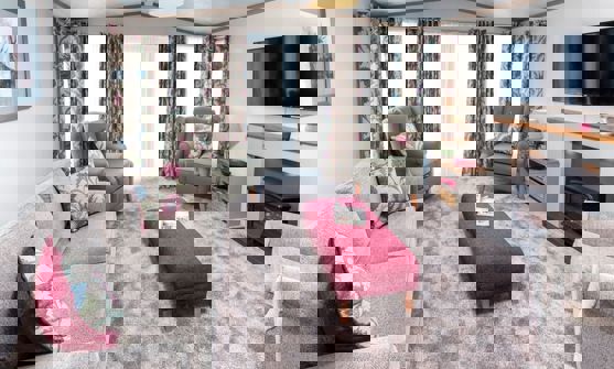 Internal of a Caravan Living Space