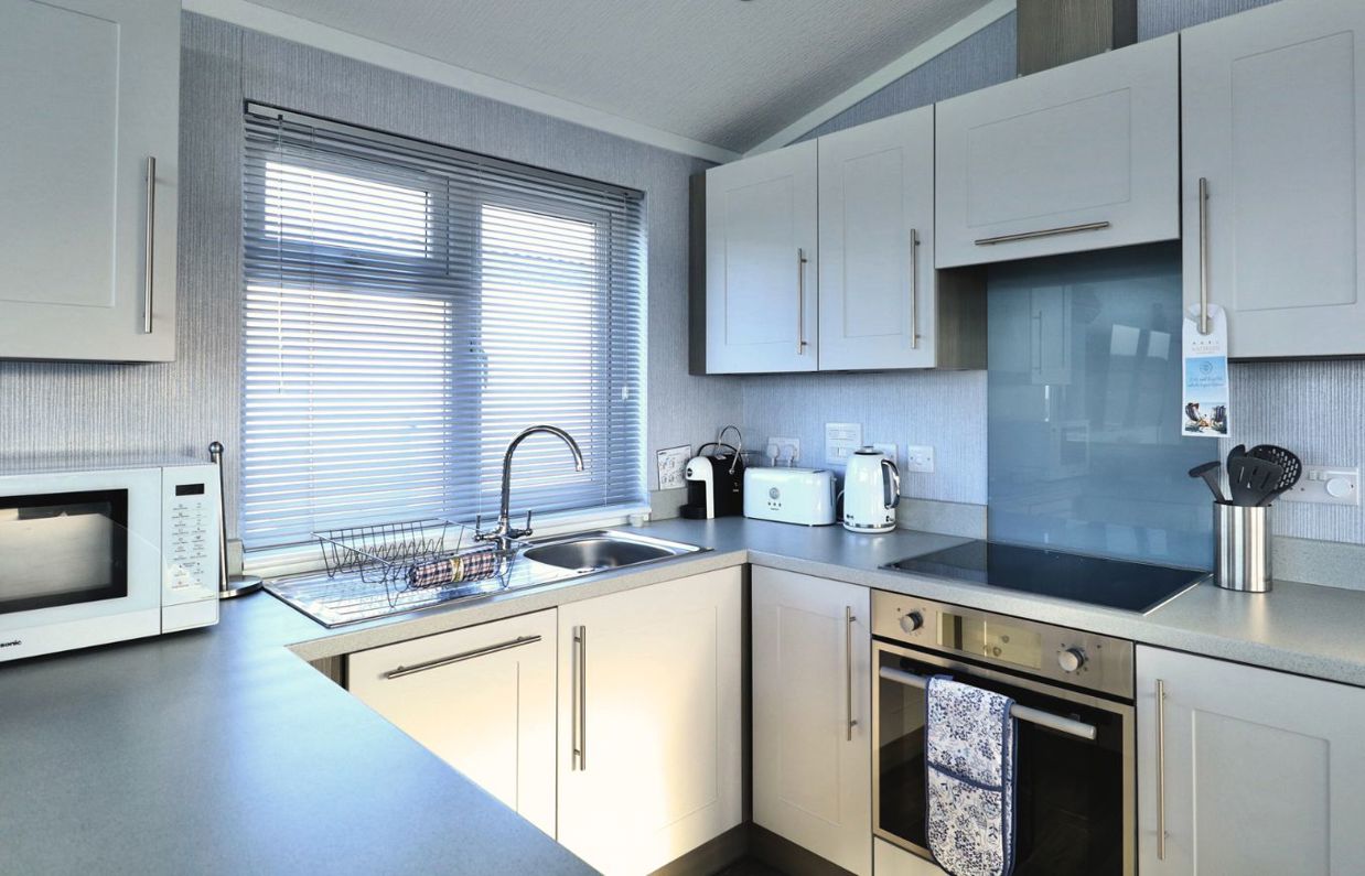 Internal of a caravan kitchen