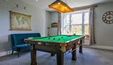 Internal of a manor house snooker room