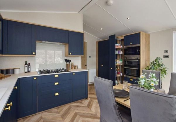 Internal of a Caravan Kitchen Diner