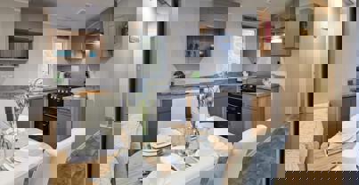 Internal of Caravan Kitchen Diner