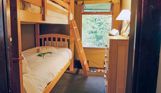 Internal of safari tent bunk bedroom