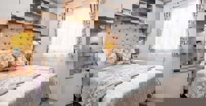 Internal of a Caravan Master Bedroom