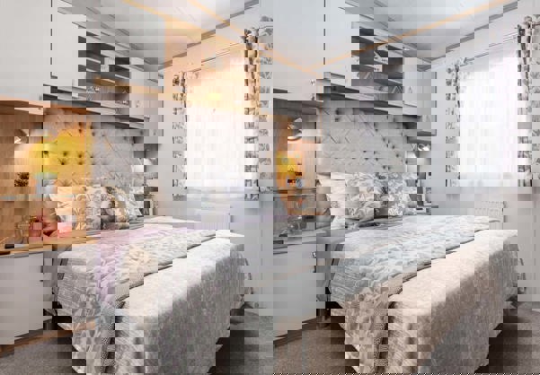 Internal of a Caravan Master Bedroom