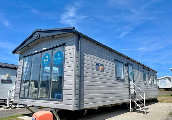 External of a caravan on pitch