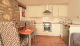 Internal of a cottage open plan kitchen diner area