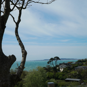 Osmington Mills view of sea from lodge