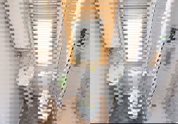 Internal of a Caravan Bathroom