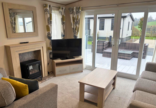 Internal of a caravan lounge