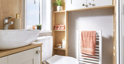 Internal of a caravan bathroom