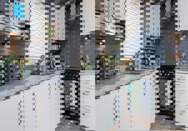 Internal of a Caravan Kitchen