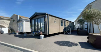 External of a caravan