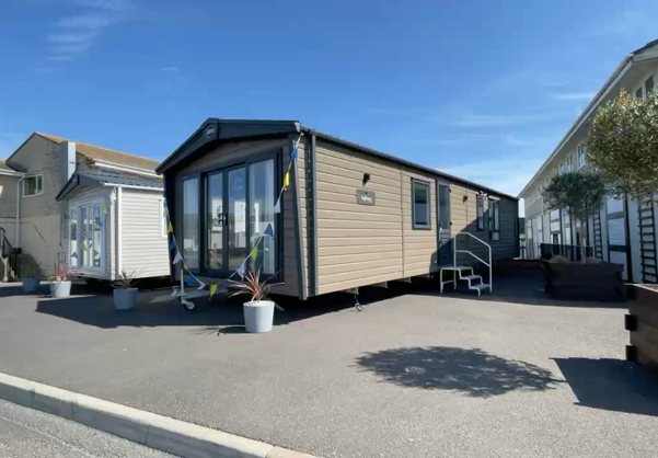 External of a caravan