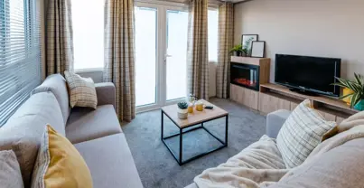 Internal of a Caravan Lounge Area