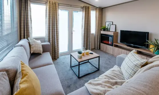 Internal of a Caravan Lounge Area