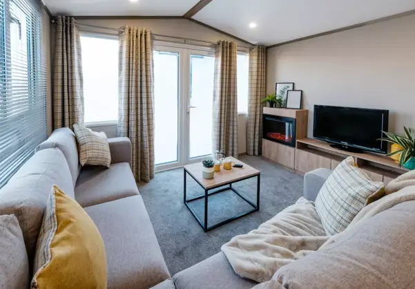 Internal of a Caravan Lounge Area