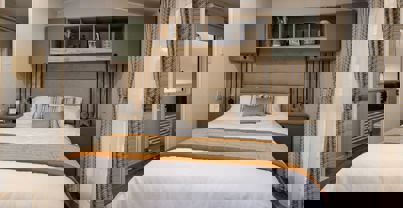 Internal of a Caravan Master Bedroom