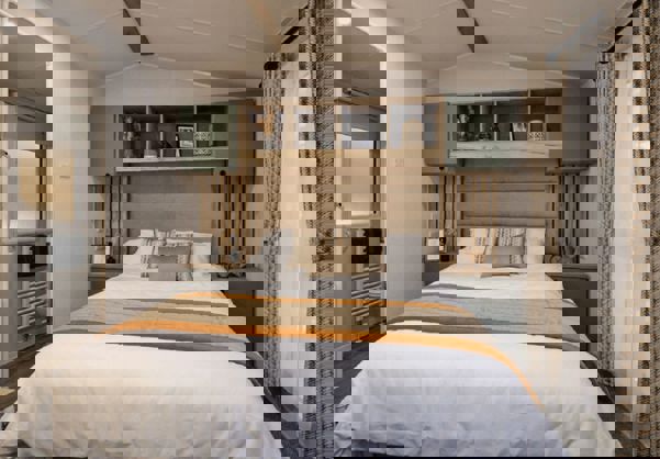 Internal of a Caravan Master Bedroom