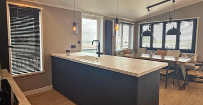 Internal of a lodge kitchen diner