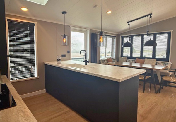 Internal of a lodge kitchen diner