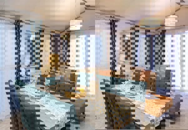 Internal of a Caravan Dining Area