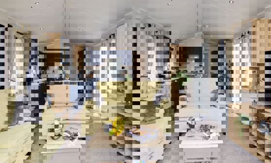 Internal of a Caravan Lounge