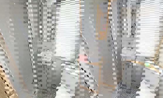 Internal of a Caravan Bathroom