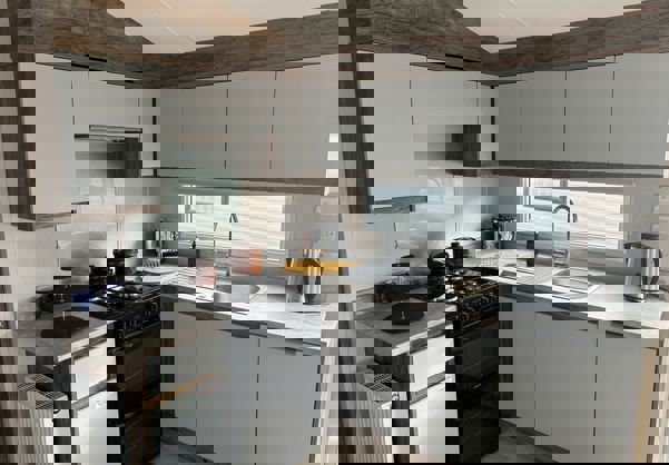 Internal of a Caravan Kitchen