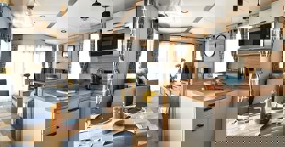 View into lounge from dining table and kitchen