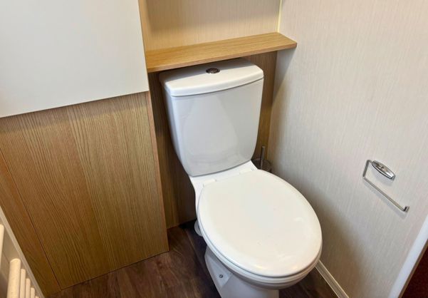Internal of a caravan toilet