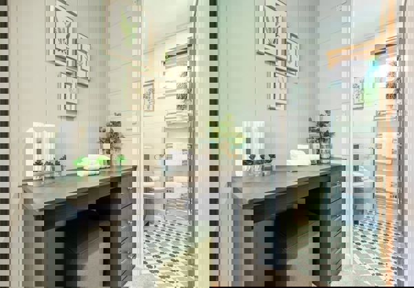 Internal of a Luxury Lodge Dressing Area and Ensuite