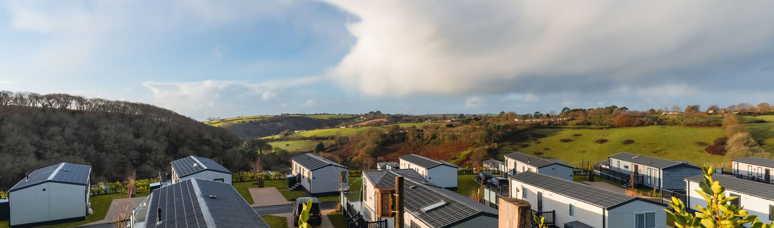 Countryside views and holiday homes