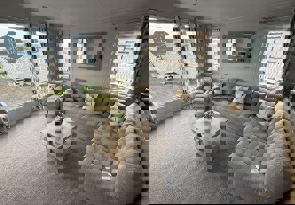 Internal of a caravan lounge