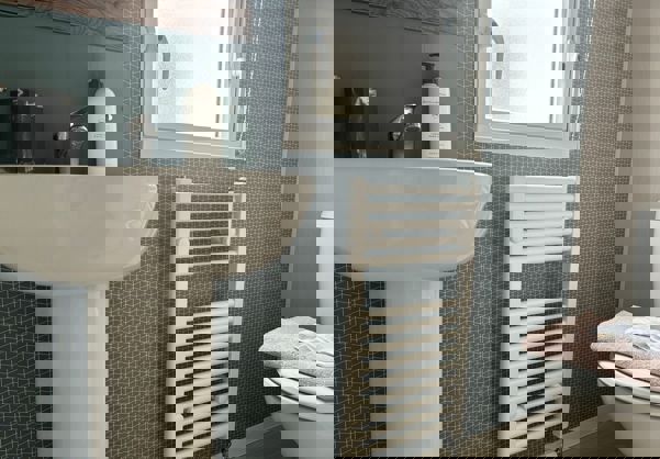 Internal of a Caravan Bathroom