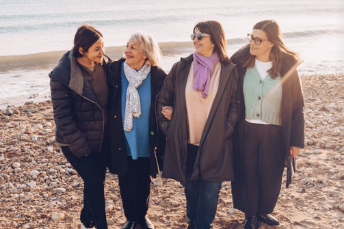 Jacobs Family on beach at Bowleaze Cove