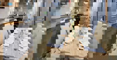 Internal of Caravan Kitchen Diner