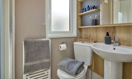 Internal of a Caravan Bathroom