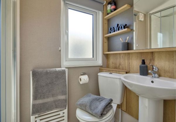 Internal of a Caravan Bathroom