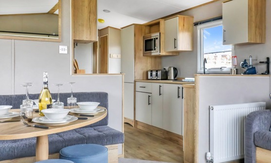 Internal of Open Plan Kitchen Dining Room