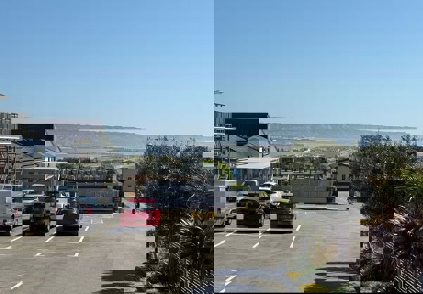 View from Chesil Beach Holiday Park of the Jurassic Coast