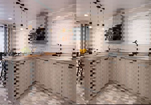 Internal of a Caravan Kitchen