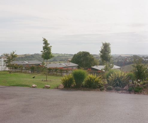The views out towards countryside from Tregoad Holiday Park