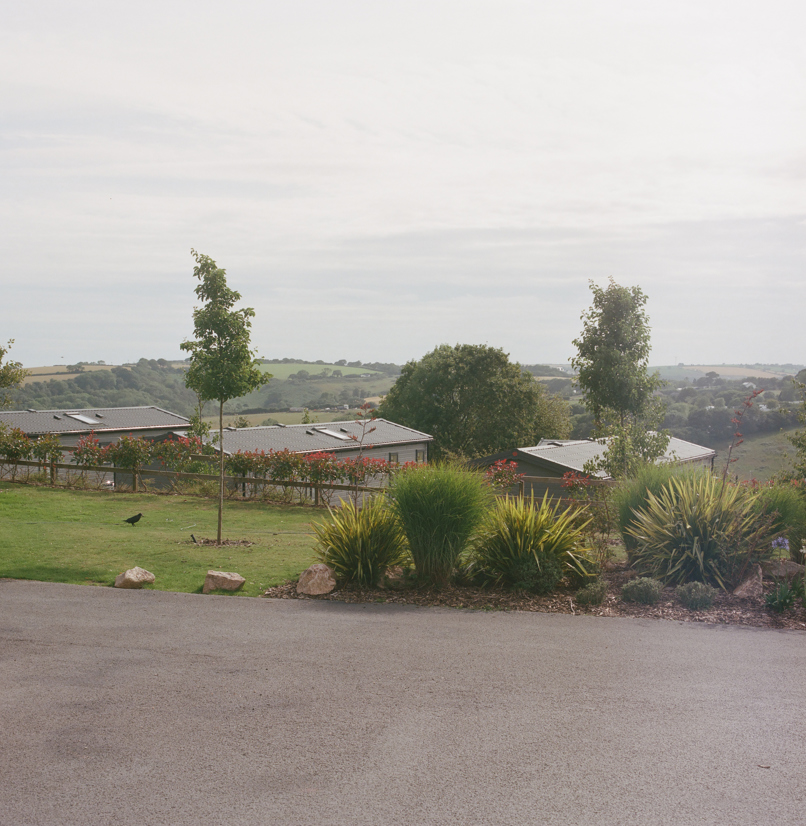 The views out towards countryside from Tregoad Holiday Park
