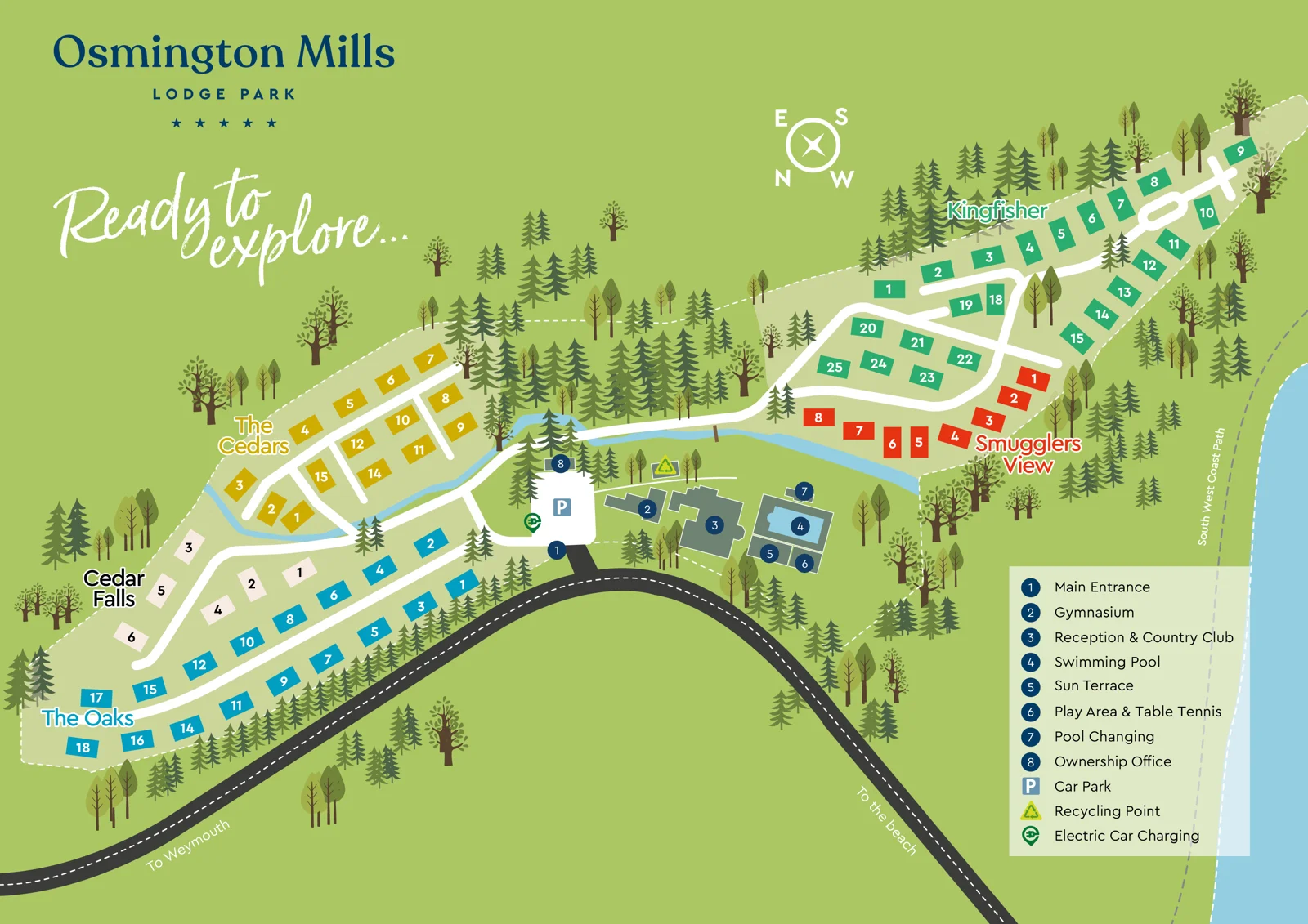 Osmington Mills Park Map