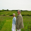 A couple on a countryside trail
