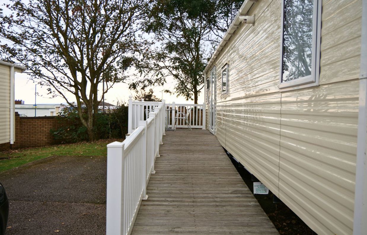 External of an accessible caravan ramp to entrance