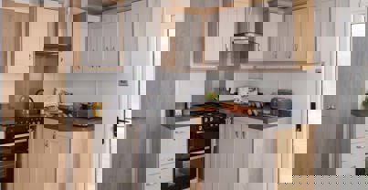 Internal of a Caravan Kitchen