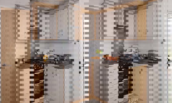 Internal of a Caravan Kitchen